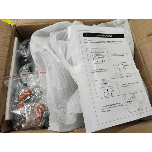 3-Pack Black Pendant Lights Clear Glass Modern Kitchen Island - Picture 8 of 8